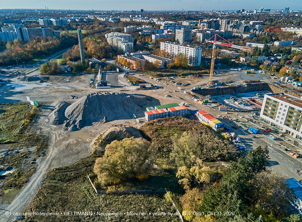 31.10.2020 - Alexisquartier von Oben in Neuperlach
