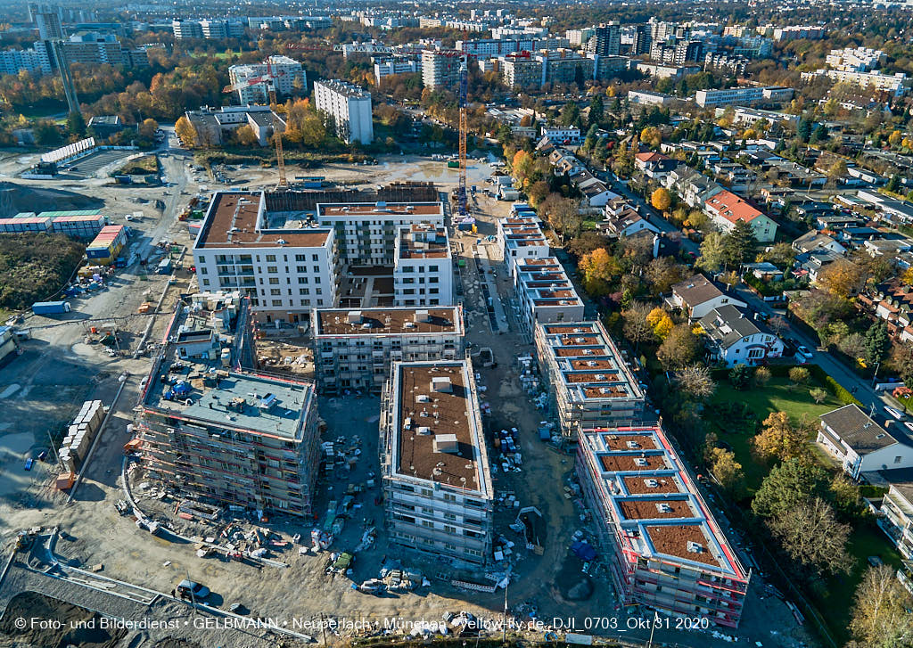 31.10.2020 - Alexisquartier von Oben in Neuperlach