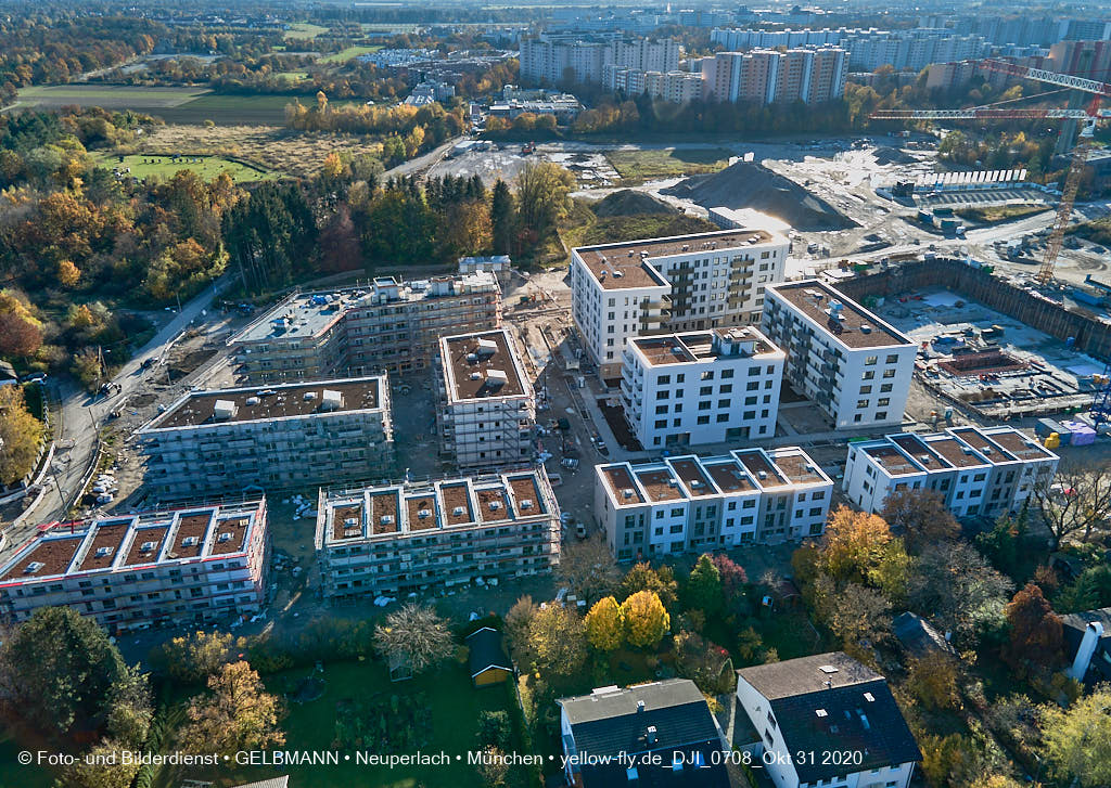 31.10.2020 - Alexisquartier von Oben in Neuperlach