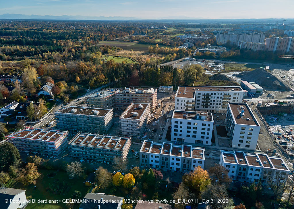 31.10.2020 - Alexisquartier von Oben in Neuperlach