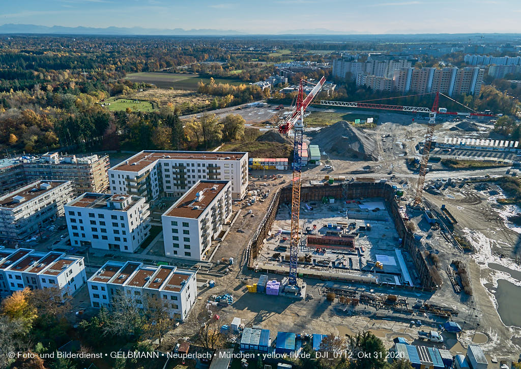 31.10.2020 - Alexisquartier von Oben in Neuperlach