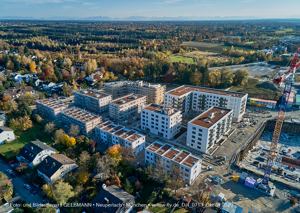 31.10.2020 - Alexisquartier von Oben in Neuperlach