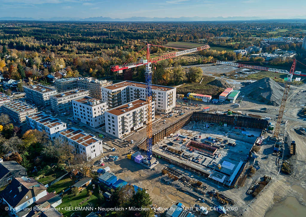 31.10.2020 - Alexisquartier von Oben in Neuperlach