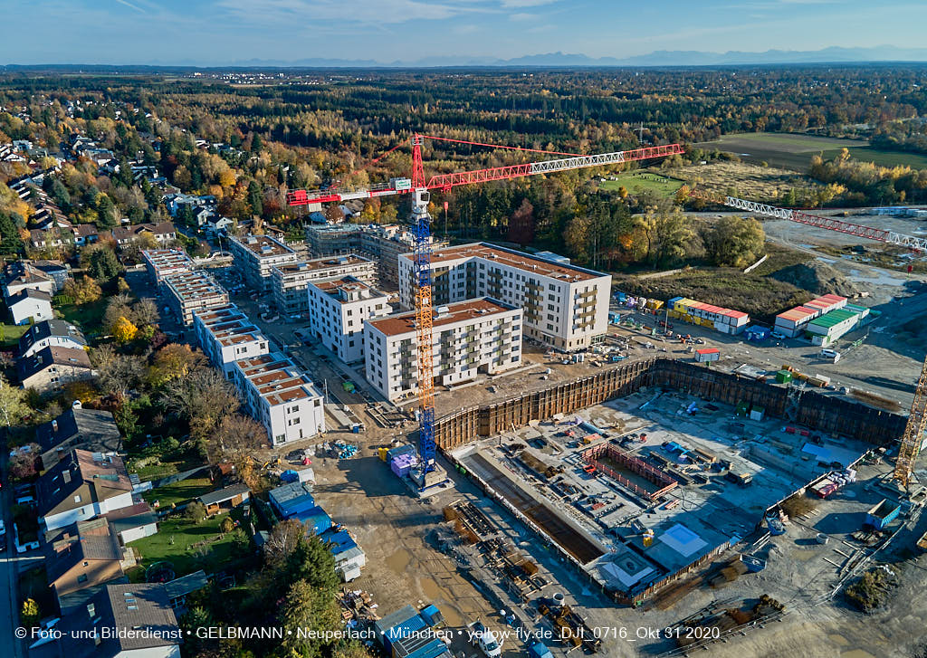 31.10.2020 - Alexisquartier von Oben in Neuperlach