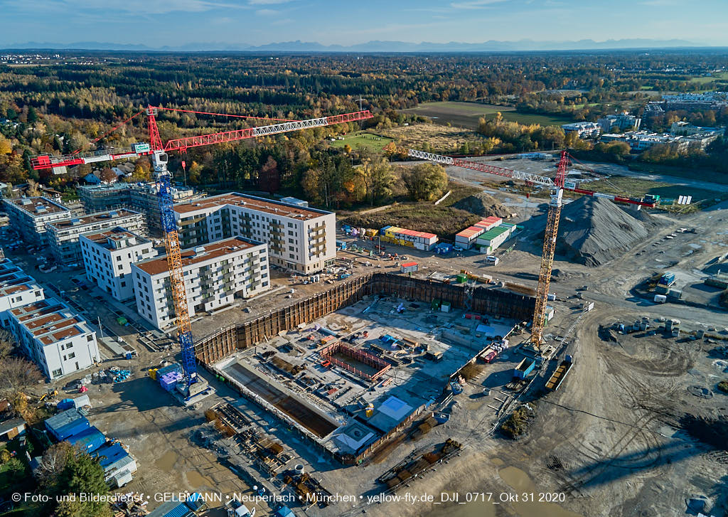 31.10.2020 - Alexisquartier von Oben in Neuperlach