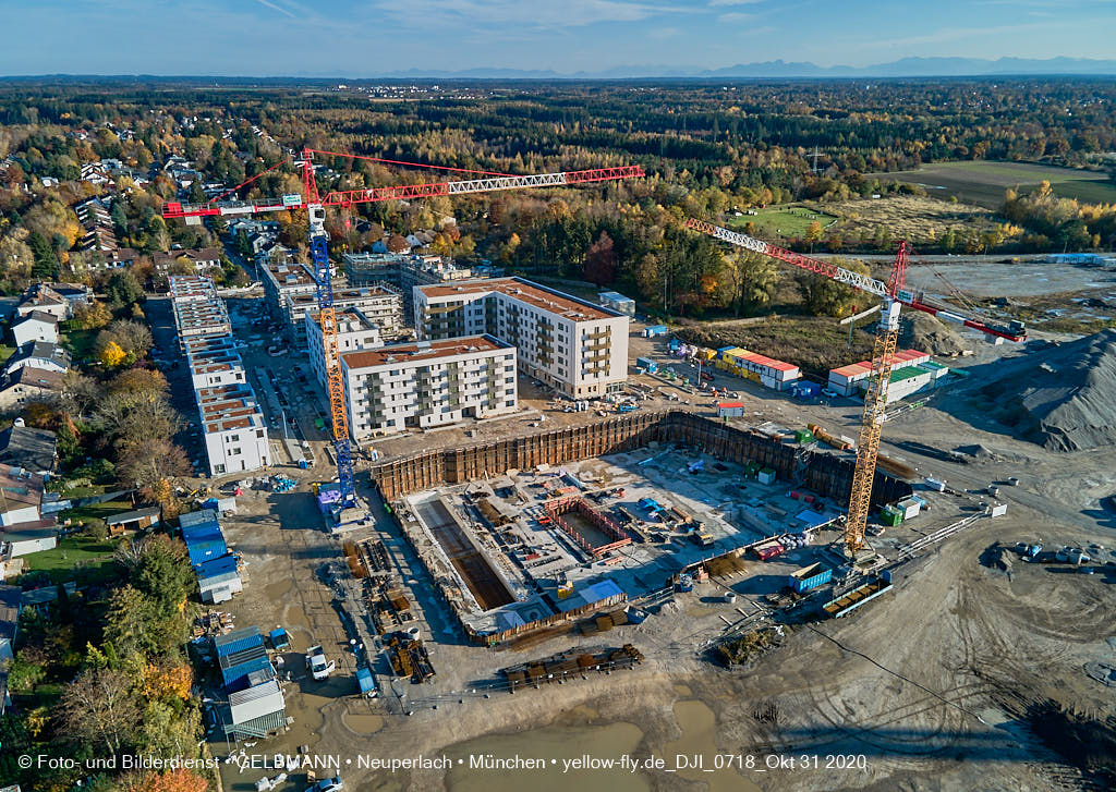 31.10.2020 - Alexisquartier von Oben in Neuperlach