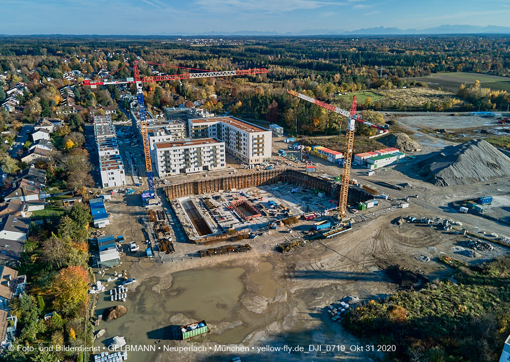 31.10.2020 - Alexisquartier von Oben in Neuperlach
