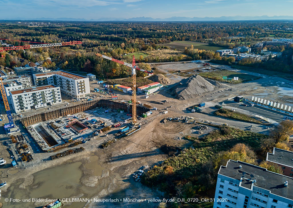 31.10.2020 - Alexisquartier von Oben in Neuperlach