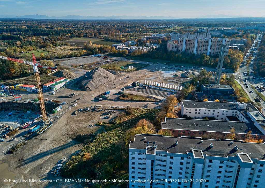 31.10.2020 - Alexisquartier von Oben in Neuperlach