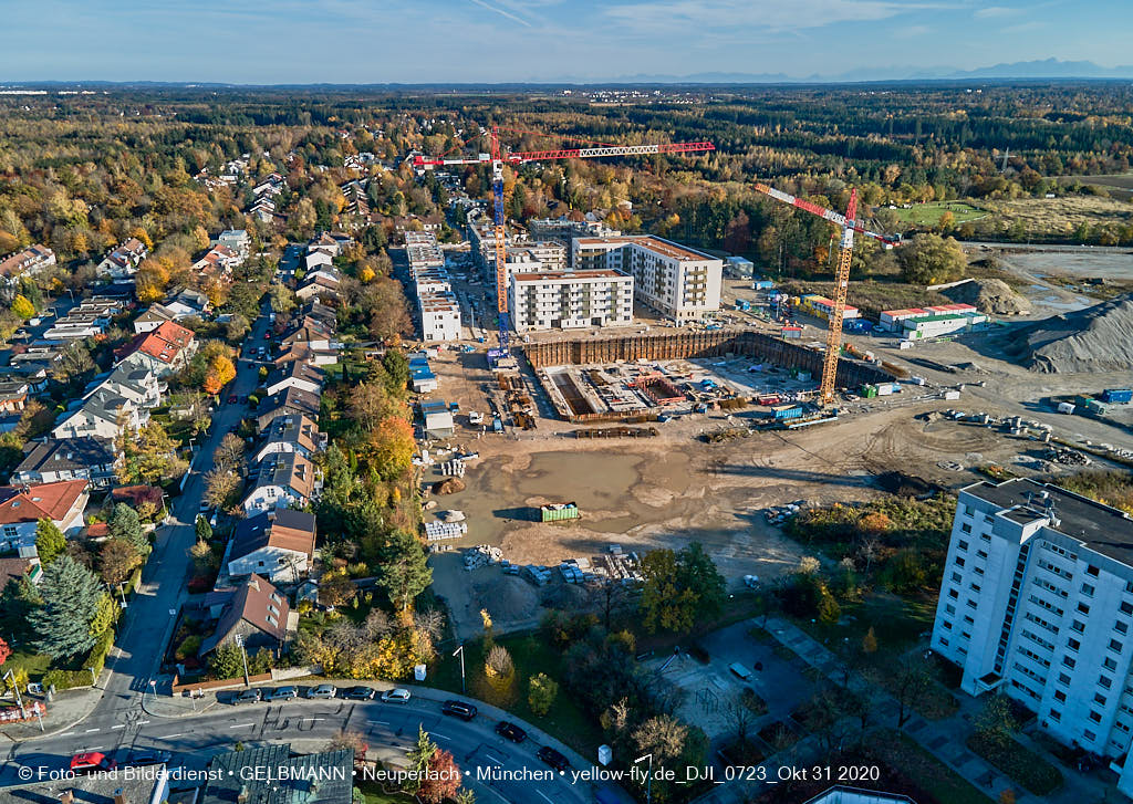 31.10.2020 - Alexisquartier von Oben in Neuperlach