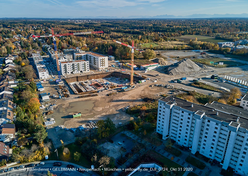 31.10.2020 - Alexisquartier von Oben in Neuperlach