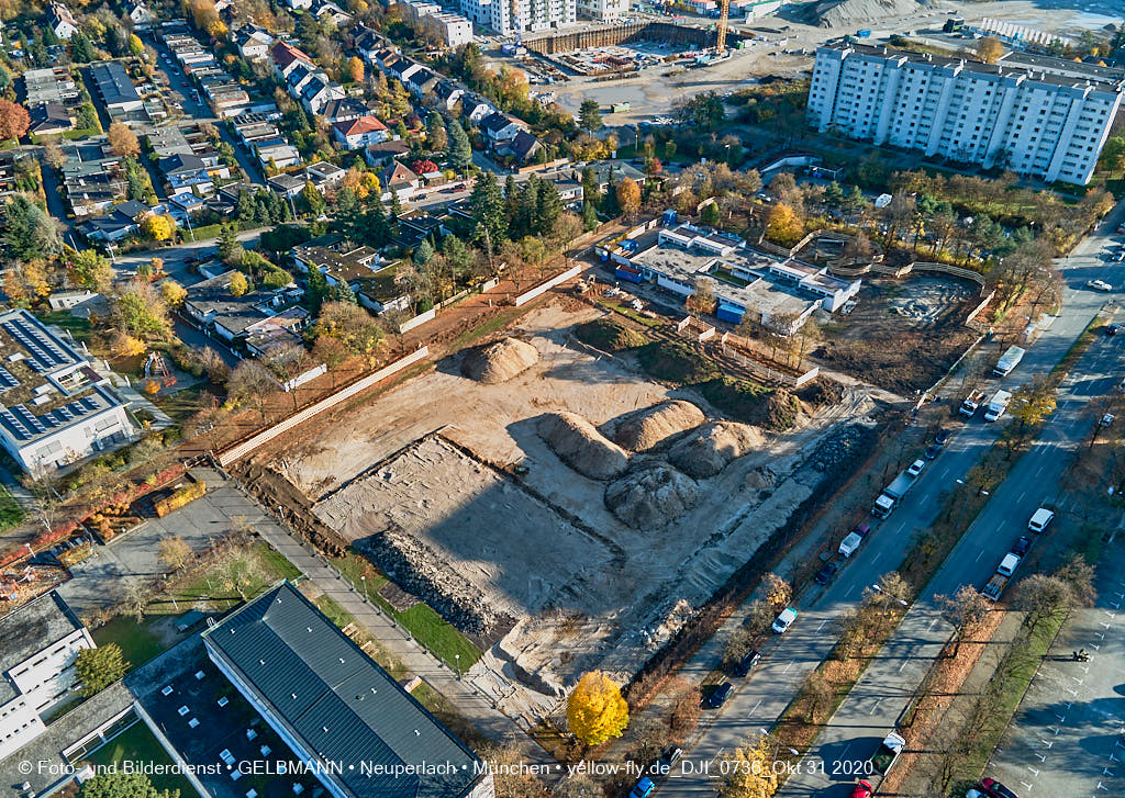 31.10.2020 - Alexisquartier von Oben in Neuperlach