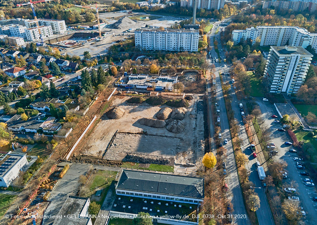 31.10.2020 - Alexisquartier von Oben in Neuperlach