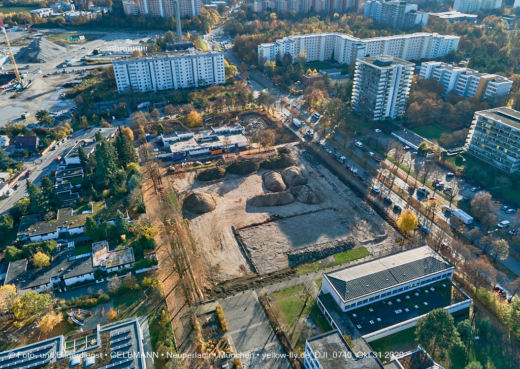 31.10.2020 - Alexisquartier von Oben in Neuperlach