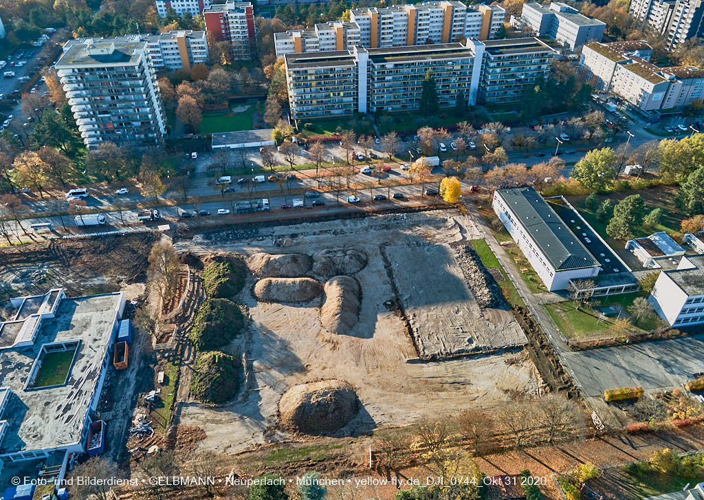 31.10.2020 - Alexisquartier von Oben in Neuperlach