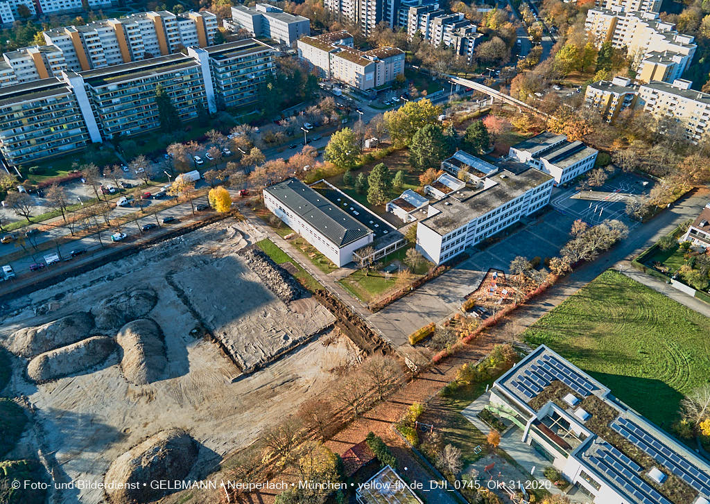 31.10.2020 - Alexisquartier von Oben in Neuperlach