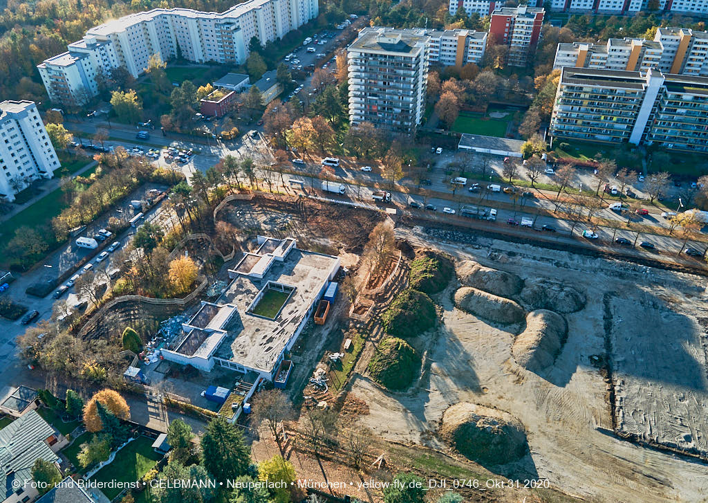31.10.2020 - Alexisquartier von Oben in Neuperlach