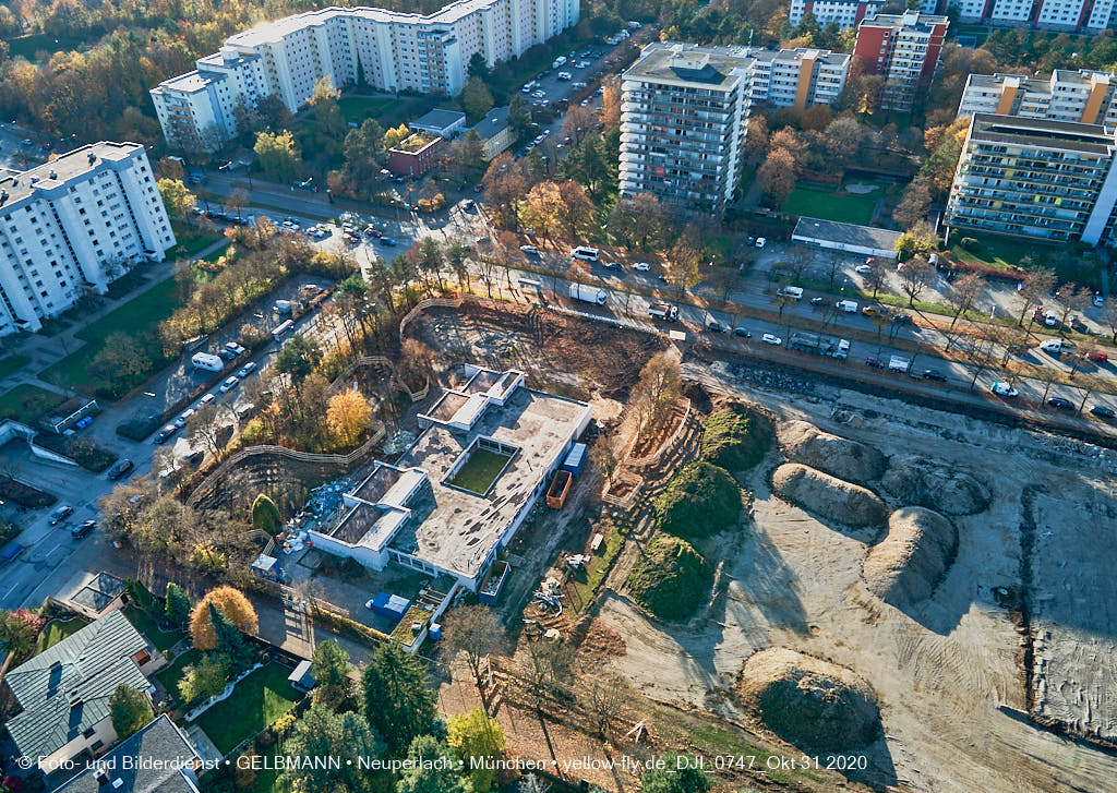 31.10.2020 - Alexisquartier von Oben in Neuperlach