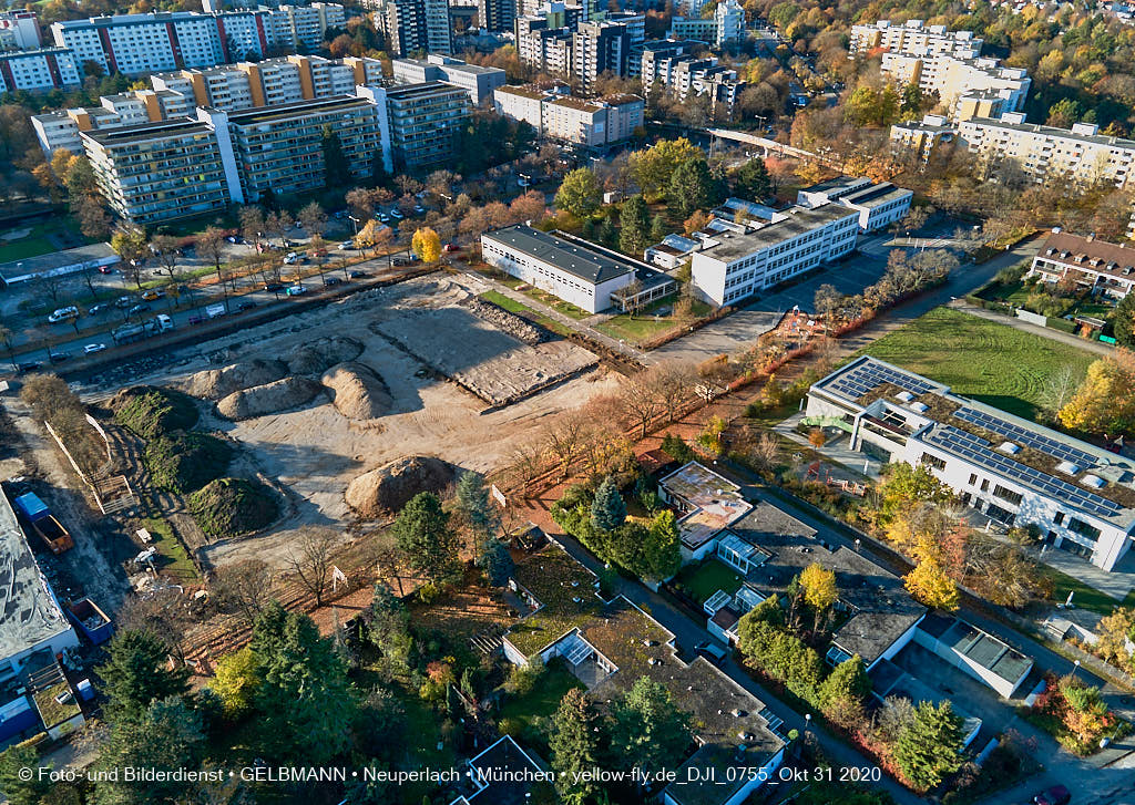 31.10.2020 - Alexisquartier von Oben in Neuperlach