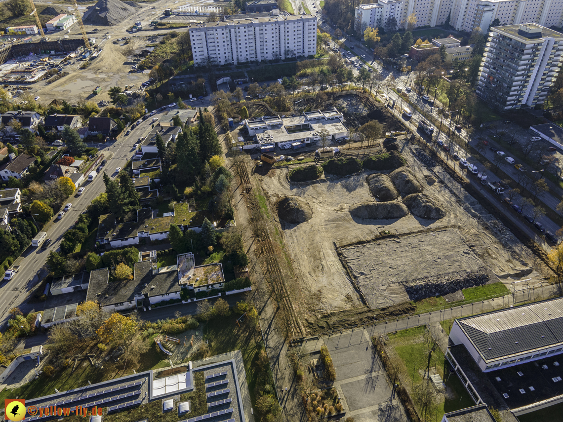 07.11.2020 - Baustelle zur Grundschule am Karl-Marx-Ring in Neuperlach