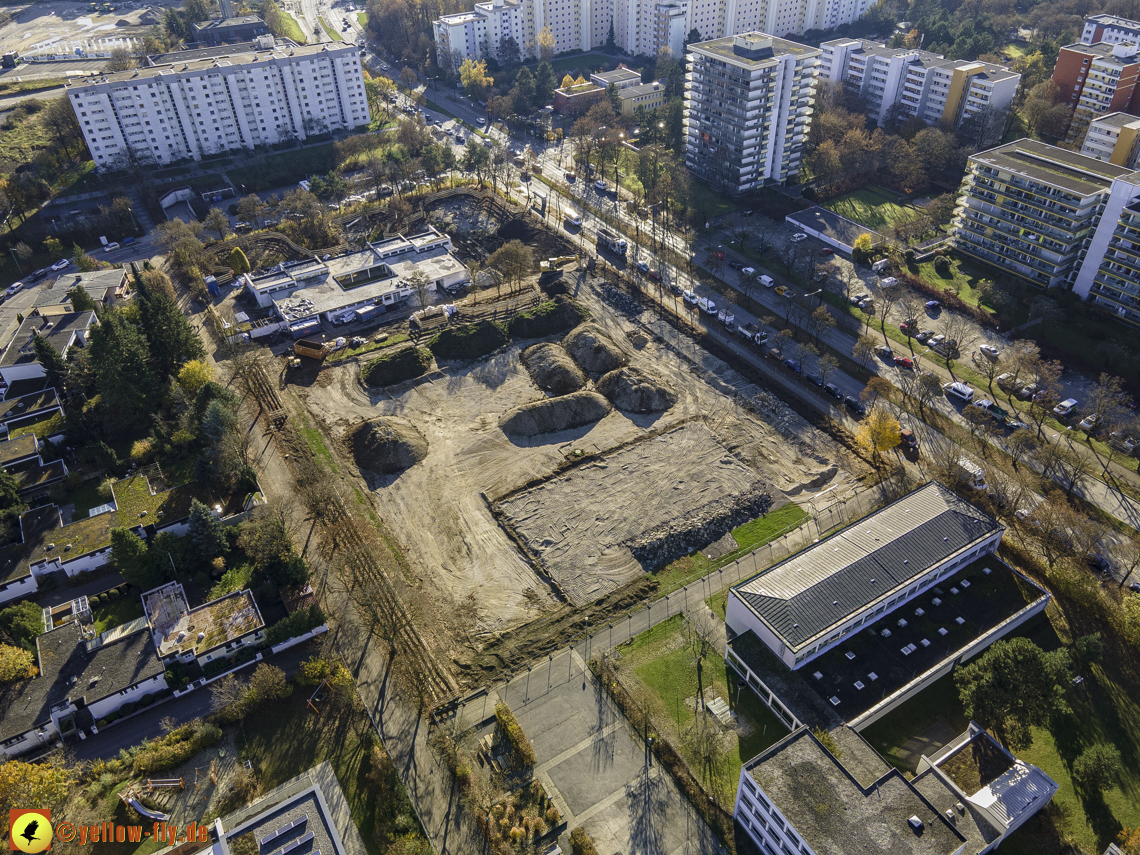 07.11.2020 - Baustelle zur Grundschule am Karl-Marx-Ring in Neuperlach