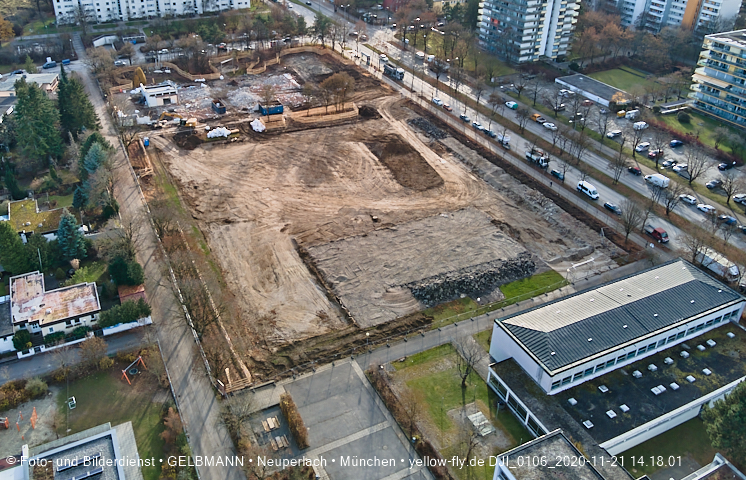 21.11.2020 - Baustelle Grundschule am Karl-Marx-Ring in Neuperlach