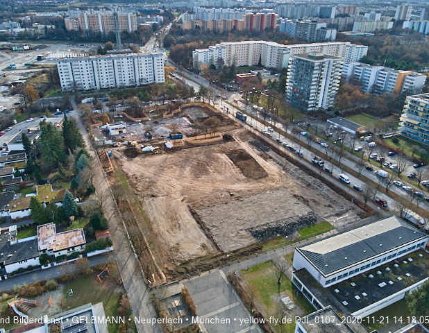 21.11.2020 - Baustelle Grundschule am Karl-Marx-Ring in Neuperlach