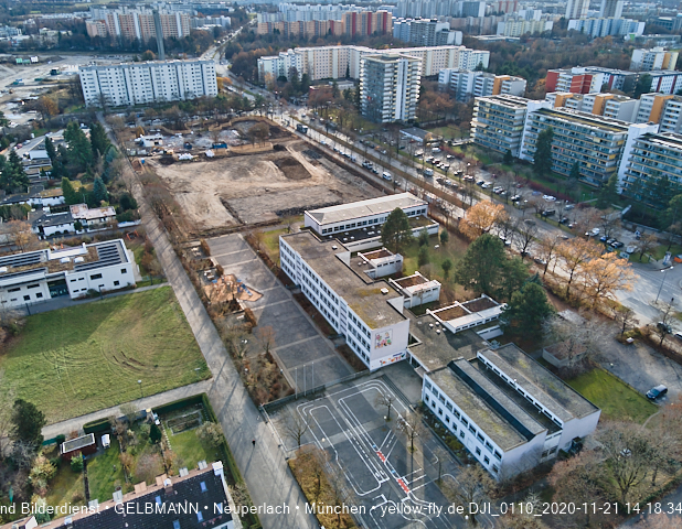 21.11.2020 - Baustelle Grundschule am Karl-Marx-Ring in Neuperlach