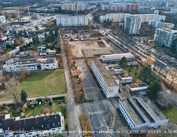 21.11.2020 - Baustelle Grundschule am Karl-Marx-Ring in Neuperlach