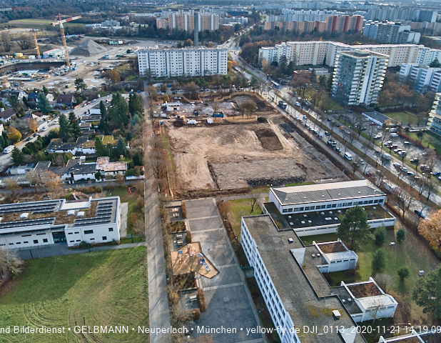 21.11.2020 - Baustelle Grundschule am Karl-Marx-Ring in Neuperlach