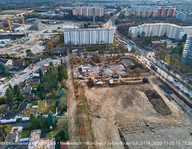 21.11.2020 - Baustelle Grundschule am Karl-Marx-Ring in Neuperlach