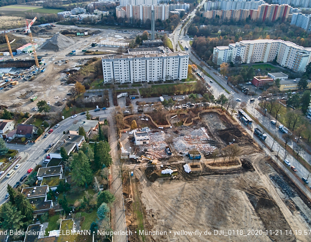 21.11.2020 - Baustelle Grundschule am Karl-Marx-Ring in Neuperlach