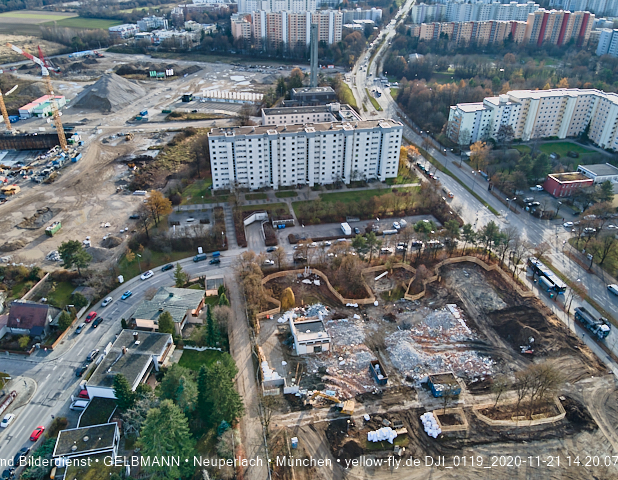 21.11.2020 - Baustelle Grundschule am Karl-Marx-Ring in Neuperlach