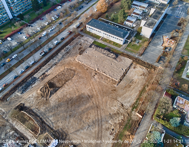 21.11.2020 - Baustelle Grundschule am Karl-Marx-Ring in Neuperlach