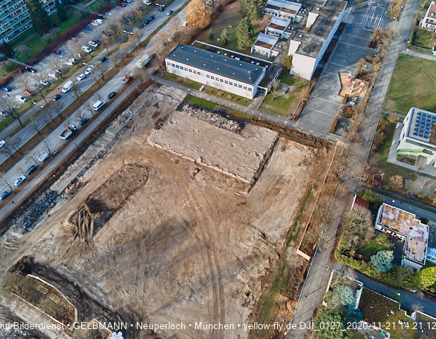 21.11.2020 - Baustelle Grundschule am Karl-Marx-Ring in Neuperlach