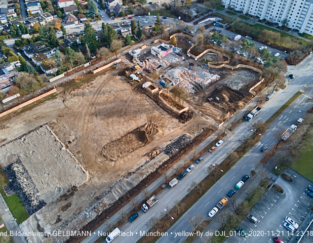 21.11.2020 - Baustelle Grundschule am Karl-Marx-Ring in Neuperlach
