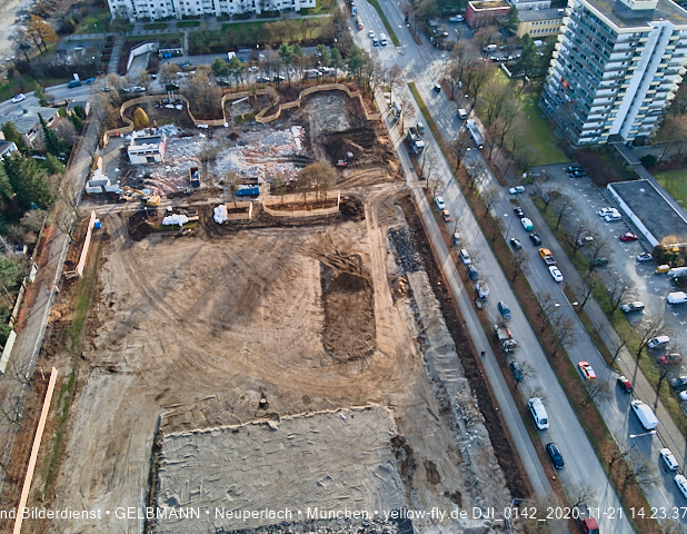 21.11.2020 - Baustelle Grundschule am Karl-Marx-Ring in Neuperlach
