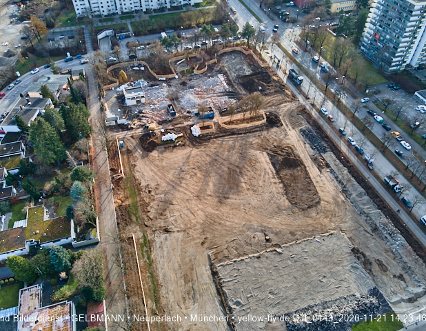 21.11.2020 - Baustelle Grundschule am Karl-Marx-Ring in Neuperlach