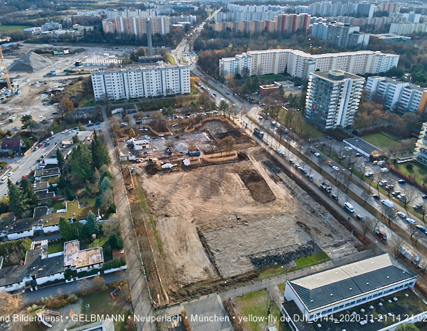 21.11.2020 - Baustelle Grundschule am Karl-Marx-Ring in Neuperlach