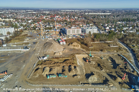 14.12.2020 - die Baustelle Alexisquartier in Neuperlach