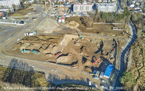 14.12.2020 - die Baustelle Alexisquartier in Neuperlach