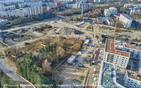 14.12.2020 - die Baustelle Alexisquartier in Neuperlach