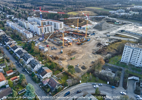 14.12.2020 - die Baustelle Alexisquartier in Neuperlach