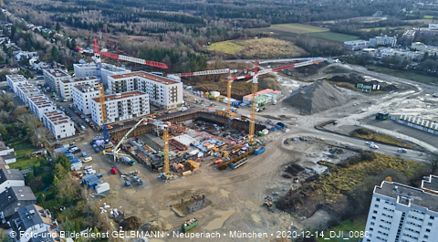 14.12.2020 - die Baustelle Alexisquartier in Neuperlach