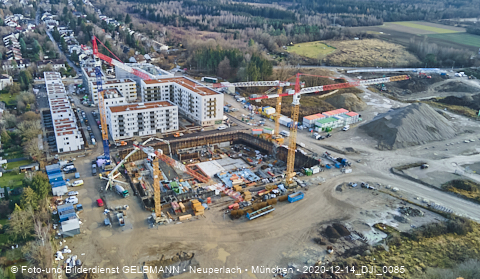 14.12.2020 - die Baustelle Alexisquartier in Neuperlach