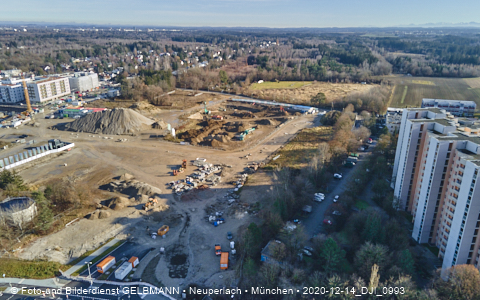 14.12.2020 - die Baustelle Alexisquartier in Neuperlach