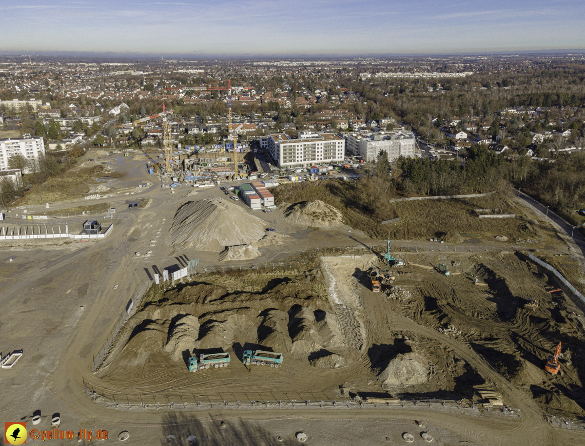 14.12.2020 - Baustelle Alexisquartier und PandionVerde in Neuperlach