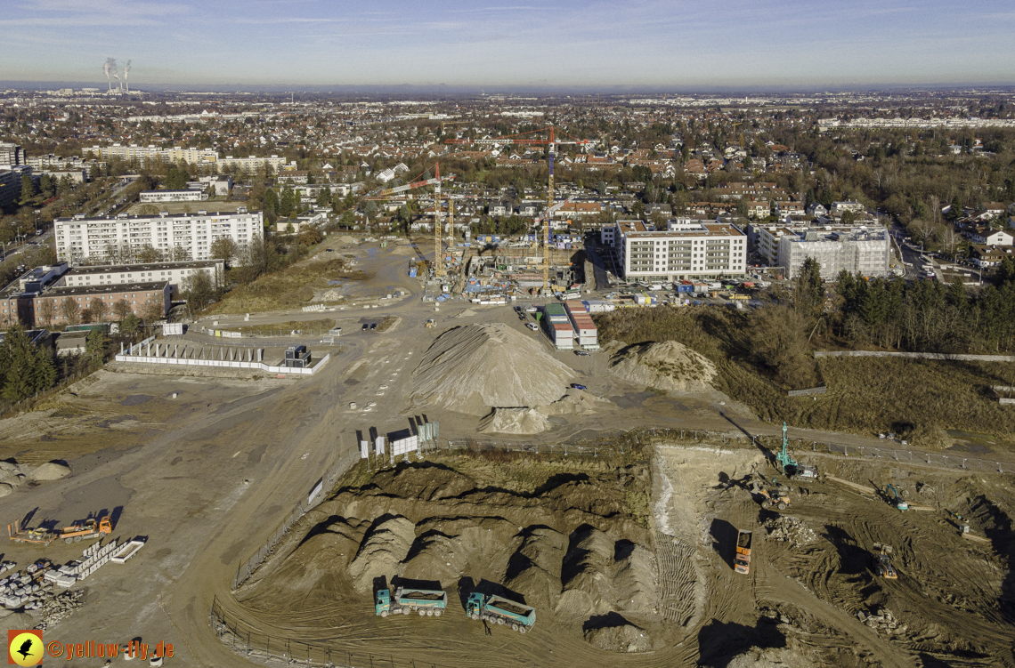 14.12.2020 - Baustelle Alexisquartier und PandionVerde in Neuperlach