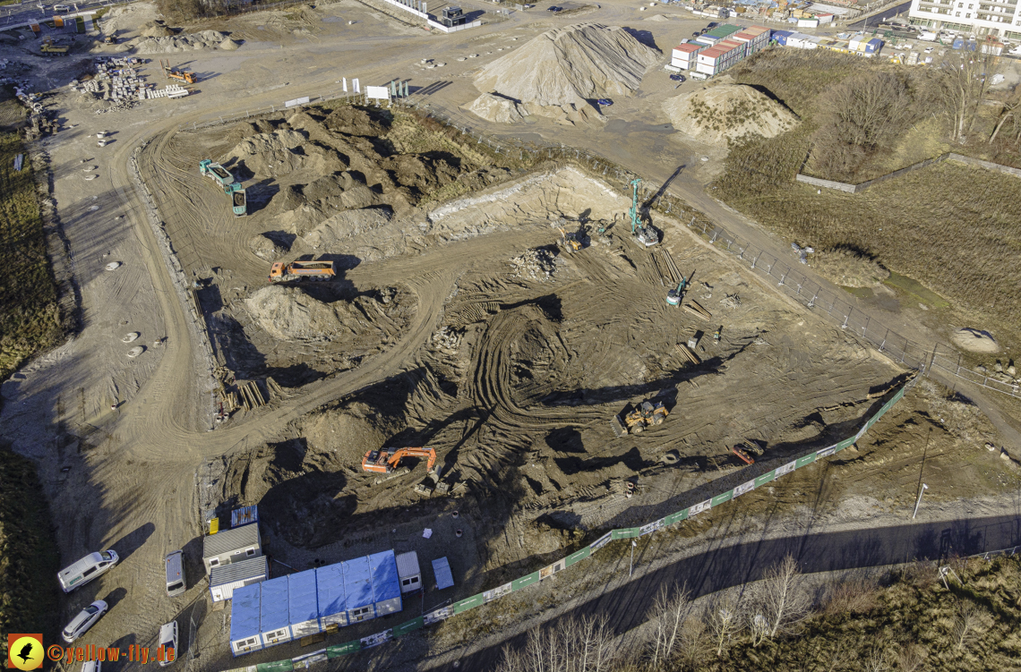 14.12.2020 - Baustelle Alexisquartier und PandionVerde in Neuperlach