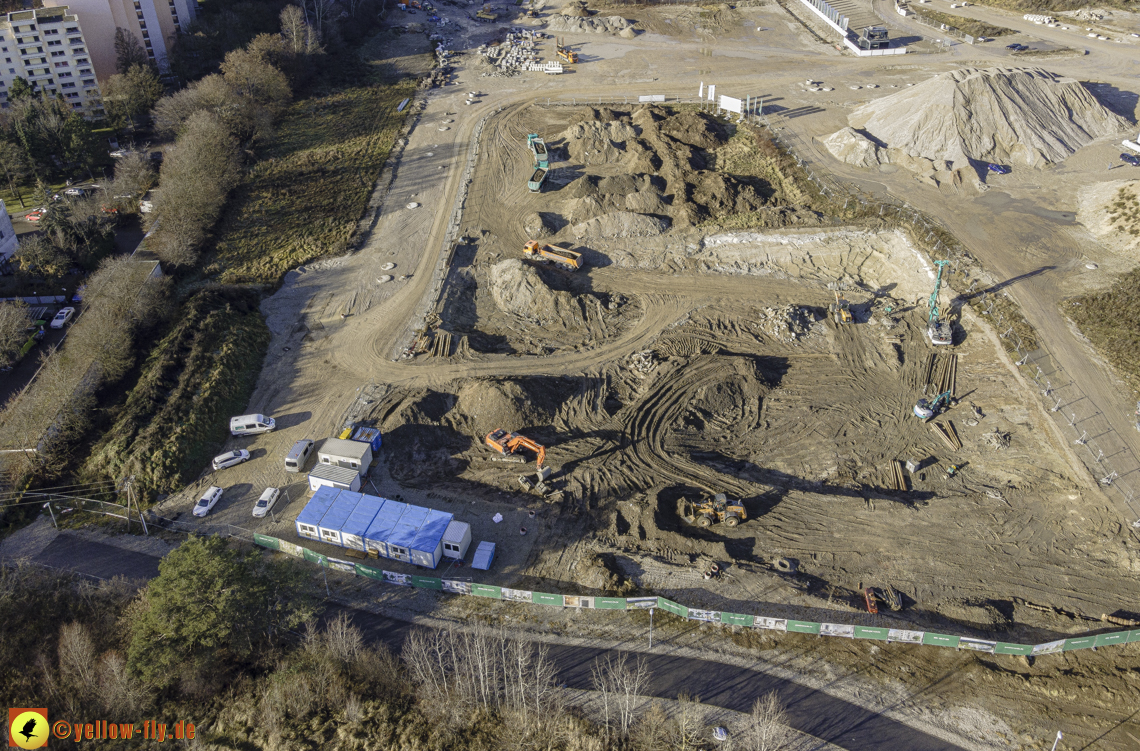 14.12.2020 - Baustelle Alexisquartier und PandionVerde in Neuperlach